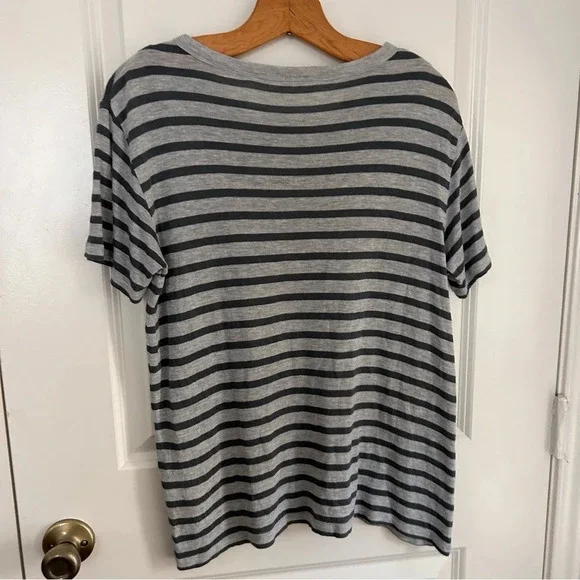 Alexander wang striped round neck pocket tshirt - Picture 2 of 5
